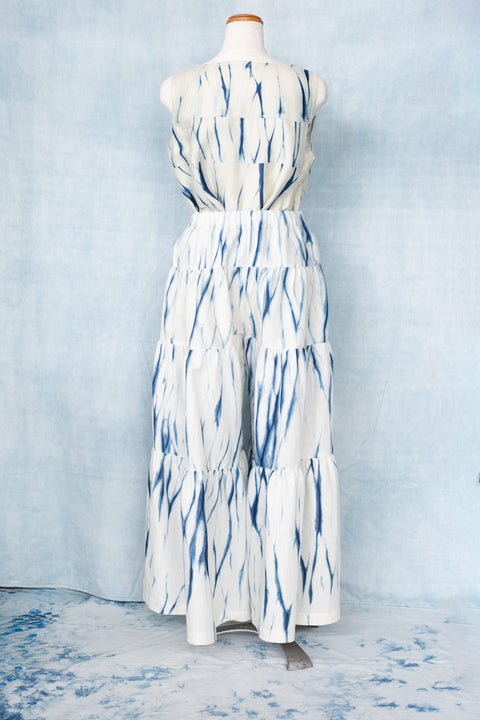 琉球藍 TIERD PANTS /さざなみ