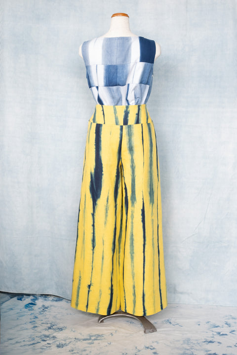 琉球藍 WRAP PANTS (カラーリネン)
