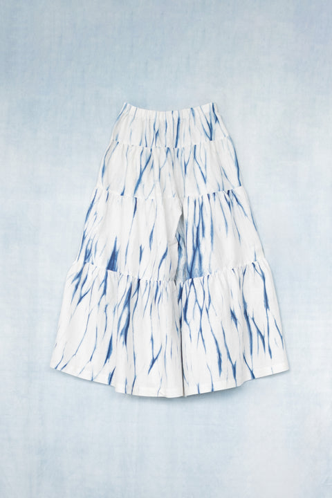 琉球藍 TIERD PANTS /さざなみ