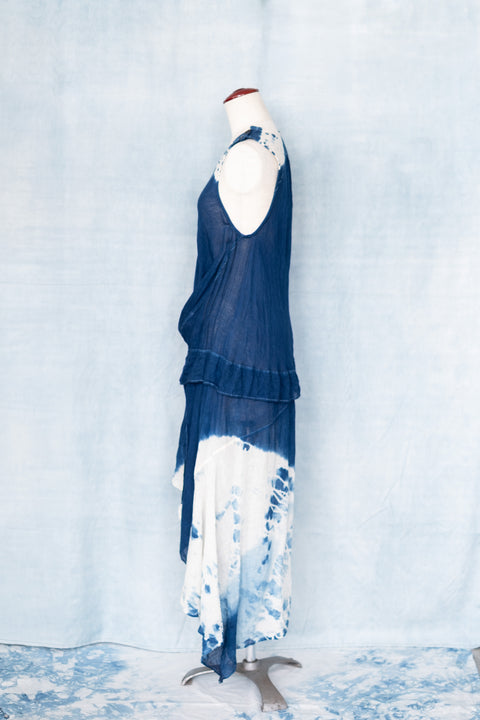 琉球藍 Yacht Onepiece (絞り染)