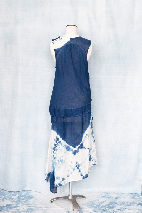 琉球藍 Yacht Onepiece (絞り染)