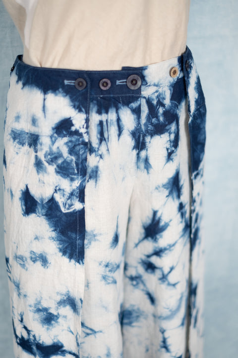琉球藍 WRAP PANTS /TYE-DYE