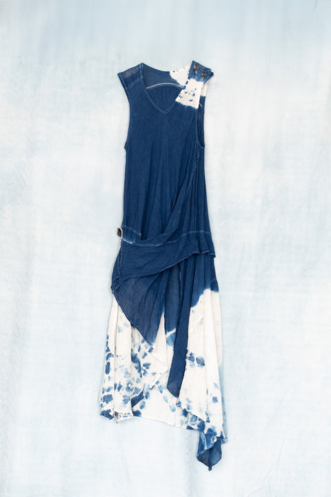 琉球藍 Yacht Onepiece (絞り染)