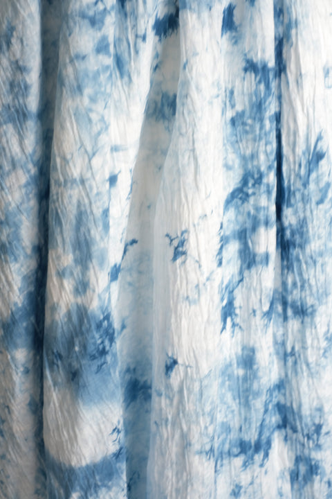 琉球藍 フーデットドレス /TYE-DYE