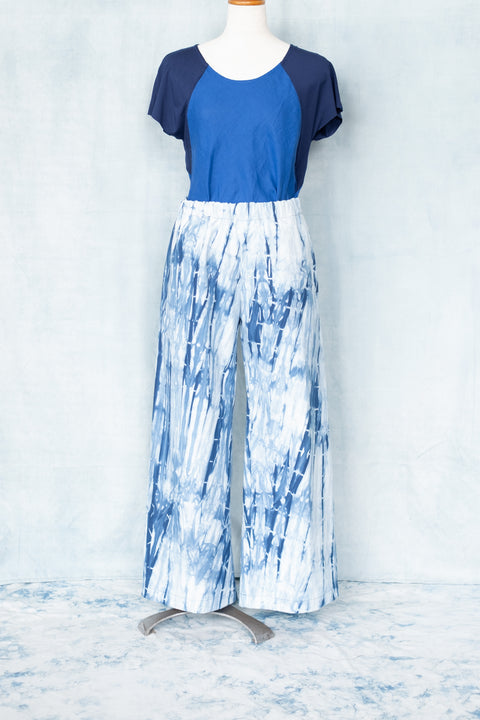 琉球藍 Easy Pants /板染×STRIPE