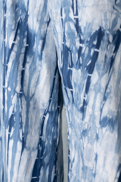 琉球藍 Easy Pants /板染×STRIPE