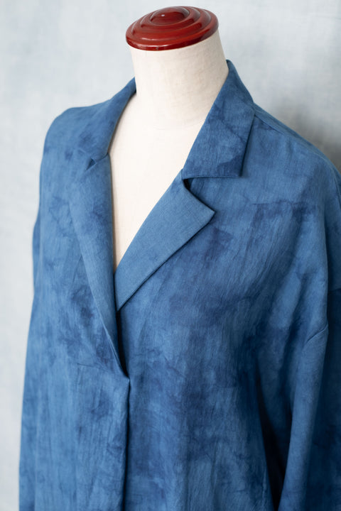 琉球藍 Shirt onepiece /TYE-DYE