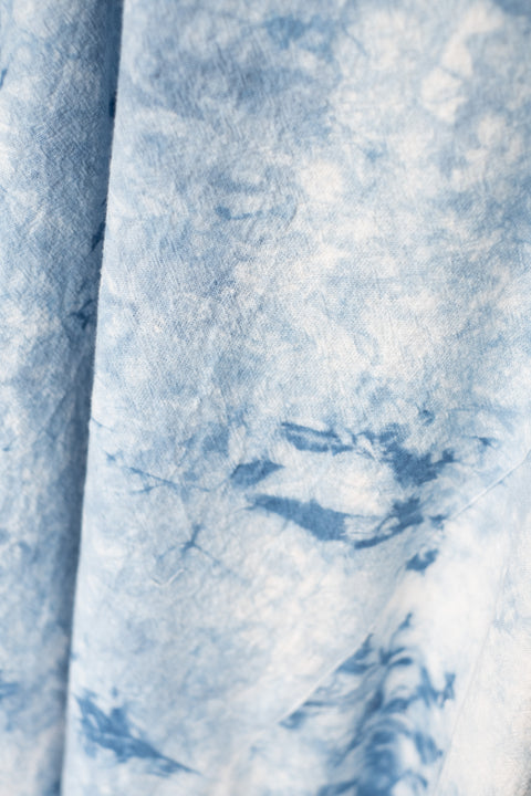 琉球藍 蝶ネクタイワンピース /TYE-DYE