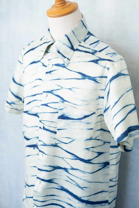 琉球藍 MEN'S SHIRTS /さざなみ