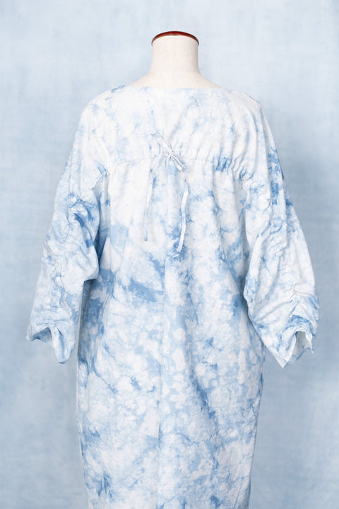 琉球藍 GATHER TUNIC ONEPIECE /TYE-DYE