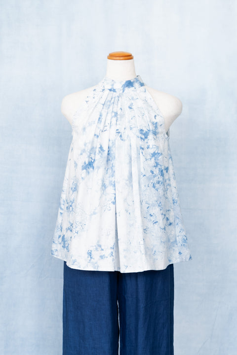 琉球藍 HALTER NECK TOPS /TYE-DYE