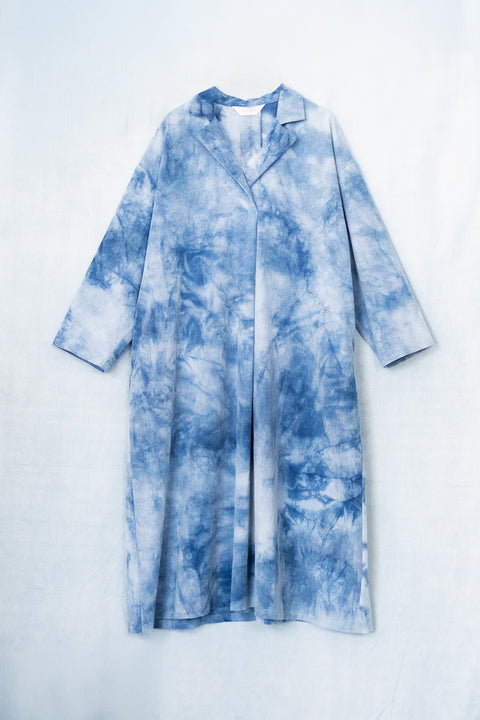 琉球藍 Shirt onepiece /TYE-DYE