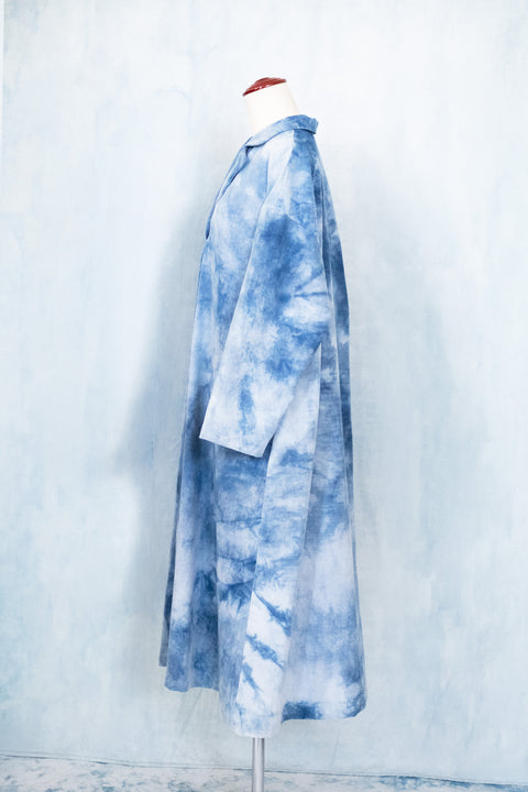 琉球藍 Shirt onepiece /TYE-DYE