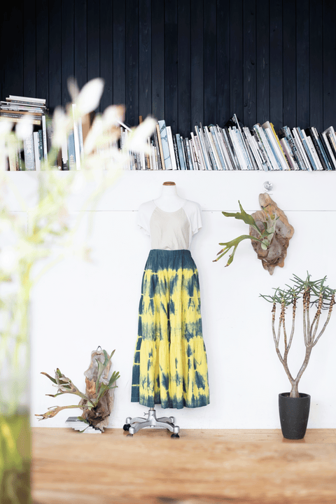 琉球藍 TIERD PANTS