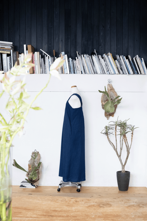 琉球藍Side button onepiece
