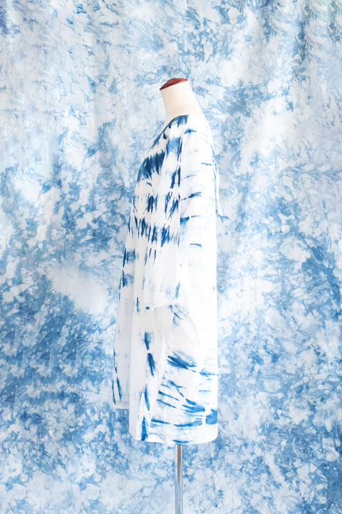 琉球藍 GATHER TUNIC ONEPIECE
