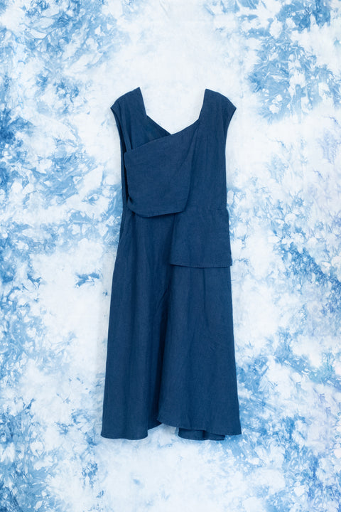 琉球藍Over lap onepiece