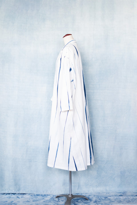 琉球藍 Shirt onepiece/STRIPE