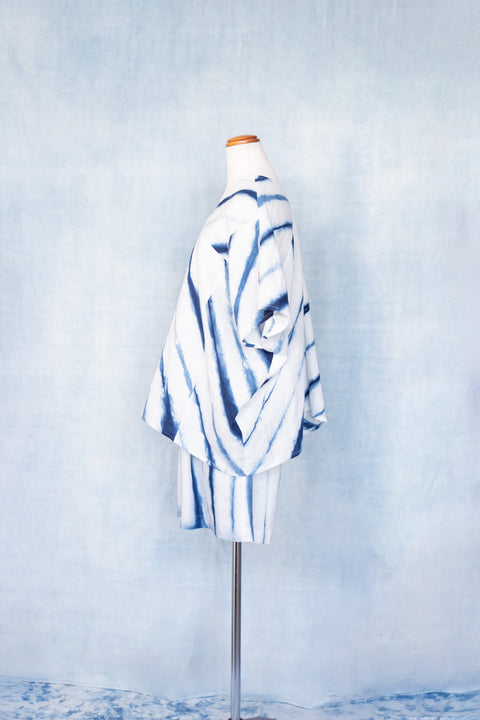 琉球藍 PONCHO TOPS