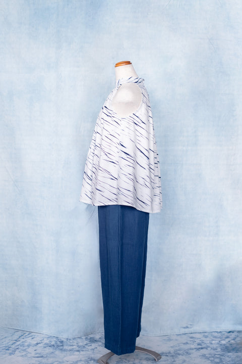 琉球藍 HALTER NECK TOPS
