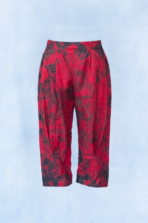 琉球藍 Sabrina Pants (カラーリネン×TYE-DYE)
